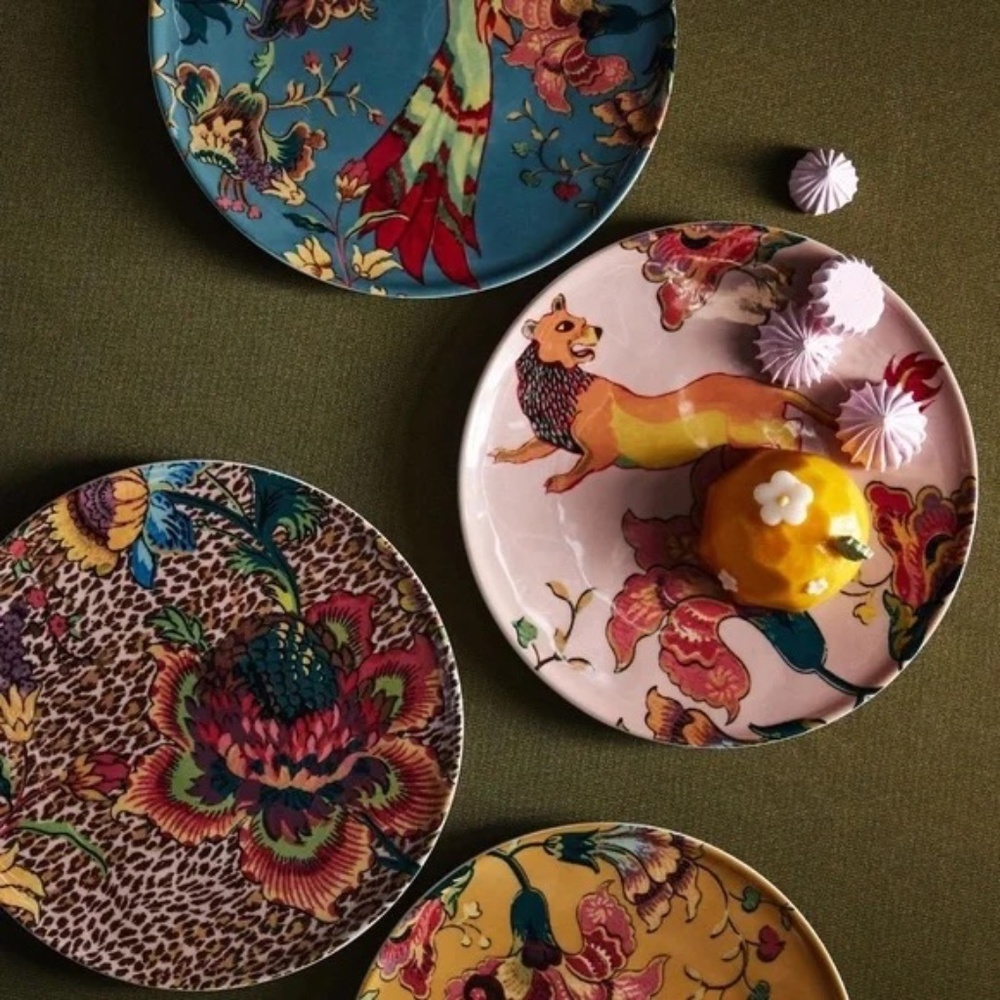 NWT Anthropologie House of Hackney Blue   Dessert Plate - Picture 3 of 5